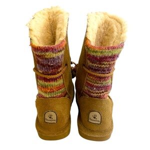 Bearpaw GIRLS Youth Genuine‎ Suede Olivia Boot Size 13 Hickory II Tan Warm